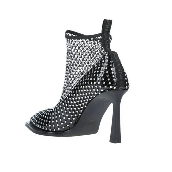 Ermanno Scervino Rhinestone Booties Pointy Heels - Picture 3 of 10